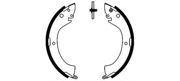 HELLA PAGID 8DB355002141 Комплект гальмівних колодок