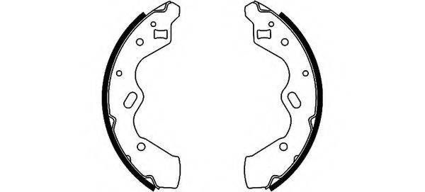 HELLA PAGID 8DB355002351 Комплект гальмівних колодок