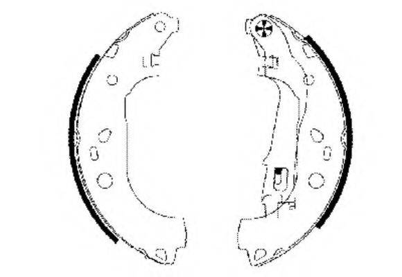 HELLA PAGID 8DB355002781 Комплект гальмівних колодок