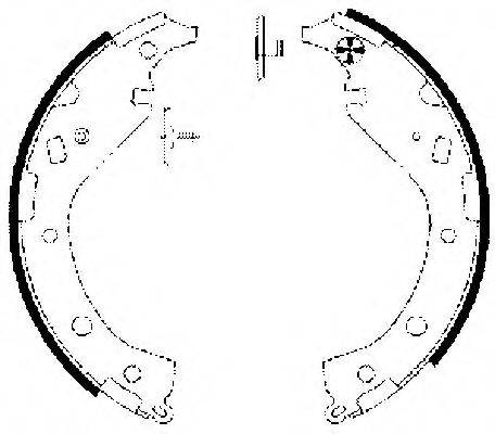 HELLA PAGID 8DB355002811 Комплект гальмівних колодок