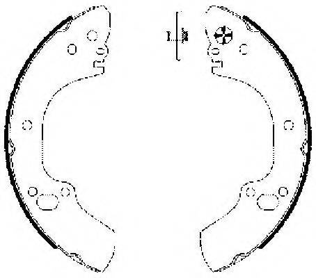 HELLA PAGID 8DB355002831 Комплект гальмівних колодок