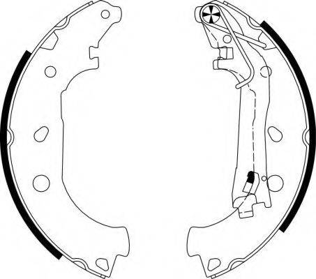 HELLA PAGID 8DB355003051 Комплект гальмівних колодок