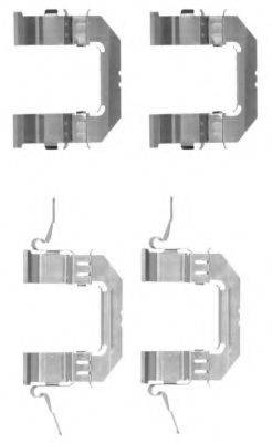 HELLA PAGID 8DZ355203741 Комплектуючі, колодки дискового гальма