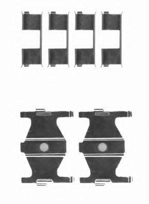 HELLA PAGID 8DZ355204191 Комплектуючі, колодки дискового гальма