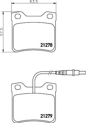 HELLA PAGID 8DB355007491 Комплект гальмівних колодок, дискове гальмо