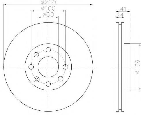 HELLA PAGID 8DD355108261 гальмівний диск