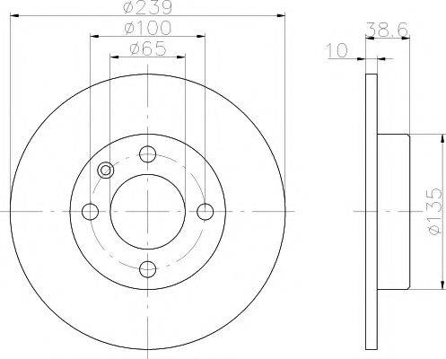 HELLA PAGID 8DD355100041 гальмівний диск