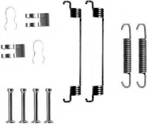 HELLA PAGID 8DZ355200561 Комплектуючі, гальмівна колодка