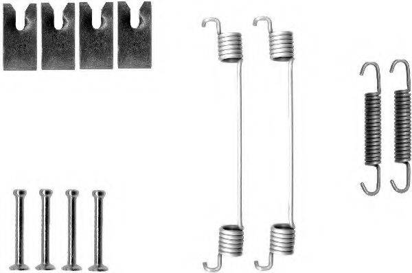 HELLA PAGID 8DZ355200701 Комплектуючі, гальмівна колодка