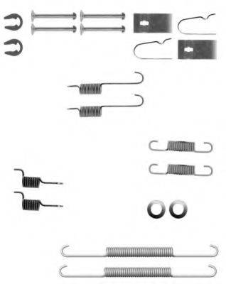 HELLA PAGID 8DZ355200801 Комплектуючі, гальмівна колодка