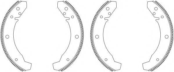 HELLA PAGID 8DB355003521 Комплект гальмівних колодок