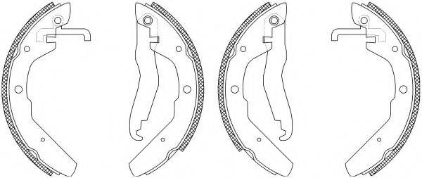 HELLA PAGID 8DB355003501 Комплект гальмівних колодок