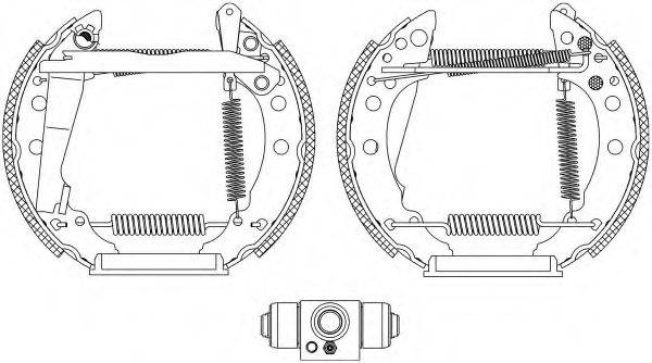 HELLA PAGID 8DB355005241 Комплект гальмівних колодок