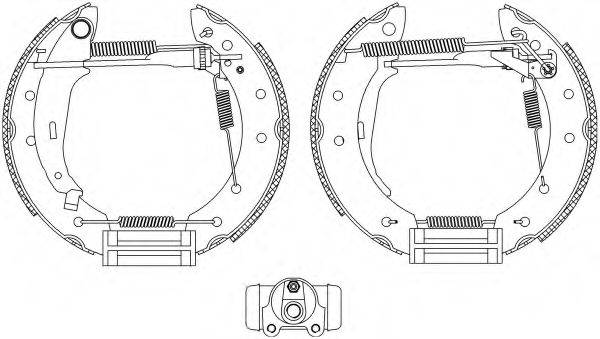 HELLA PAGID 8DB355004661 Комплект гальмівних колодок