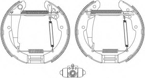 HELLA PAGID 8DB355004721 Комплект гальмівних колодок