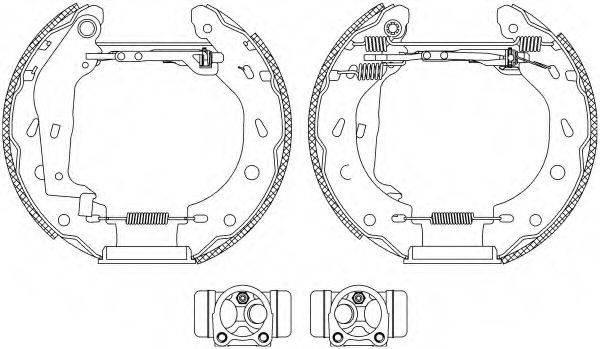 HELLA PAGID 8DB355004801 Комплект гальмівних колодок