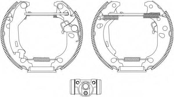 HELLA PAGID 8DB355004891 Комплект гальмівних колодок