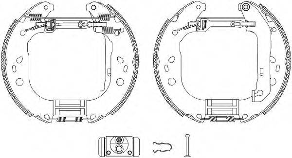 HELLA PAGID 8DB355004861 Комплект гальмівних колодок