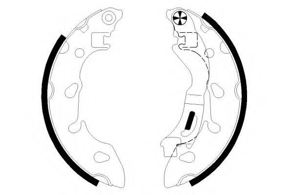 HELLA PAGID 8DB355022211 Комплект гальмівних колодок