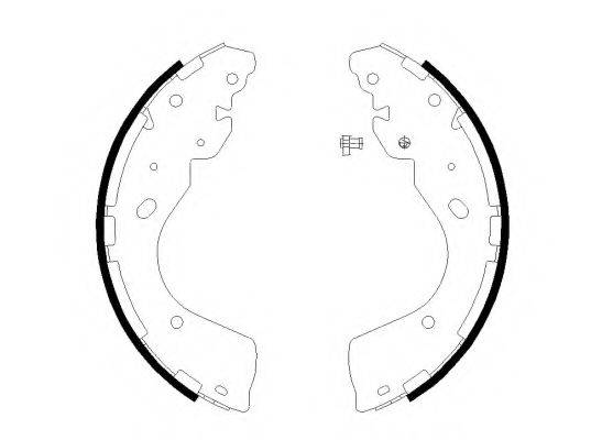 HELLA PAGID 8DB355022241 Комплект гальмівних колодок