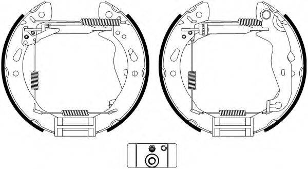 HELLA PAGID 8DB355022921 Комплект гальмівних колодок