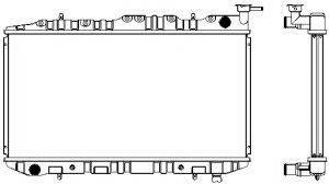 SAKURA AUTOMOTIVE 13410246 Радіатор, охолодження двигуна