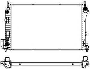 SAKURA AUTOMOTIVE 33511006 Радіатор, охолодження двигуна