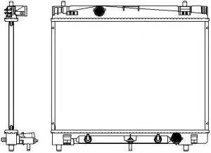 SAKURA AUTOMOTIVE 34618510 Радіатор, охолодження двигуна