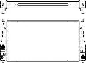 SAKURA AUTOMOTIVE 44621002 Радіатор, охолодження двигуна