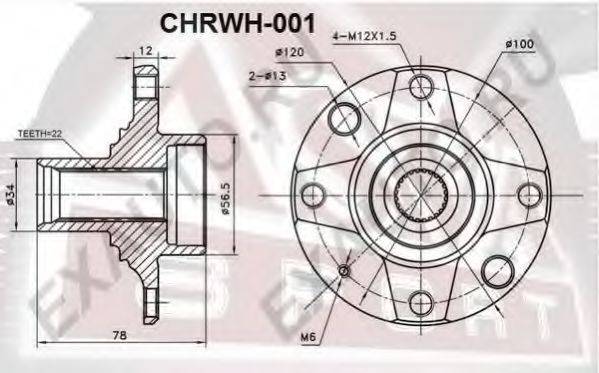 ASVA CHRWH001 Маточина колеса