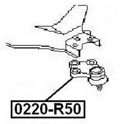 ASVA 0220R50 несучий / напрямний шарнір