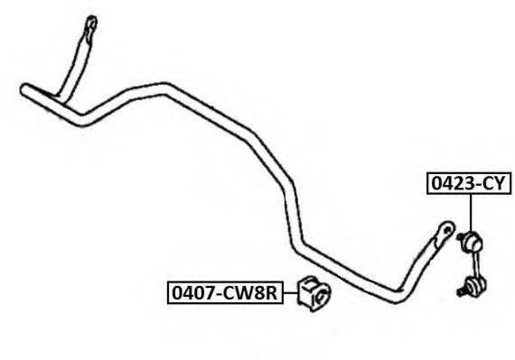 ASVA 0423CY Тяга/стійка, стабілізатор