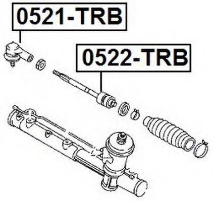 ASVA 0521TRB Наконечник поперечної кермової тяги