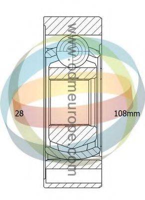 ODM-MULTIPARTS 14146061 Шарнірний комплект, приводний вал