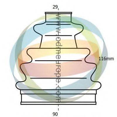 ODM-MULTIPARTS 21990195 Комплект пильника, приводний вал