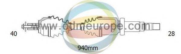 ODM-MULTIPARTS 18012860 Приводний вал