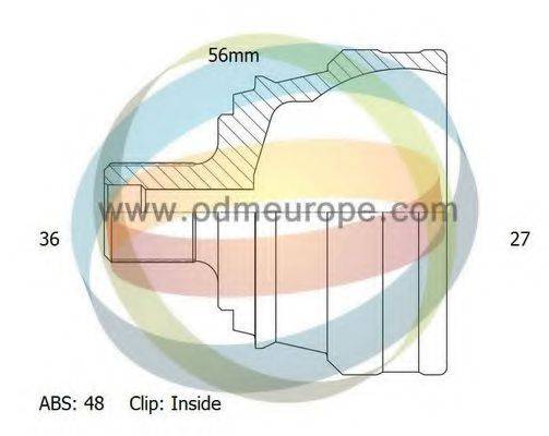 ODM-MULTIPARTS 12151671 Шарнірний комплект, приводний вал