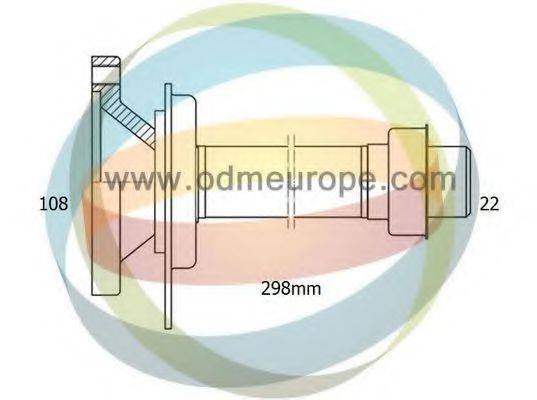 ODM-MULTIPARTS 16210070 Напівосьовий вал, диференціал