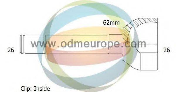 ODM-MULTIPARTS 12310569 Шарнірний комплект, приводний вал