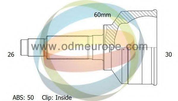 ODM-MULTIPARTS 12040863 Шарнірний комплект, приводний вал