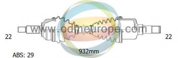 ODM-MULTIPARTS 18232101 Приводний вал