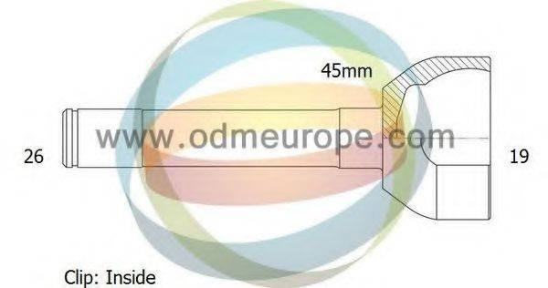 ODM-MULTIPARTS 12300701 Шарнірний комплект, приводний вал