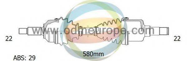 ODM-MULTIPARTS 18231091 Приводний вал