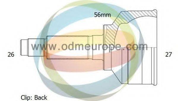 ODM-MULTIPARTS 12090220 Шарнірний комплект, приводний вал