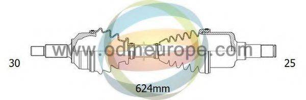 ODM-MULTIPARTS 18231200 Приводний вал