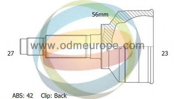 ODM-MULTIPARTS 12060190 Шарнірний комплект, приводний вал