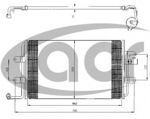 ACR 300332 Конденсатор, кондиціонер