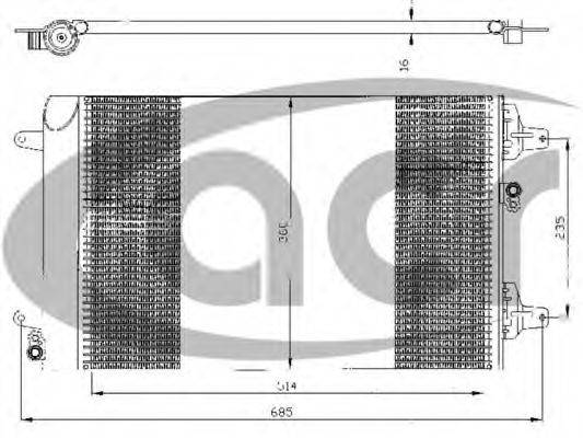 ACR 300431 Конденсатор, кондиціонер