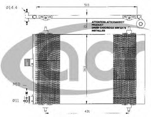 ACR 300484 Конденсатор, кондиціонер