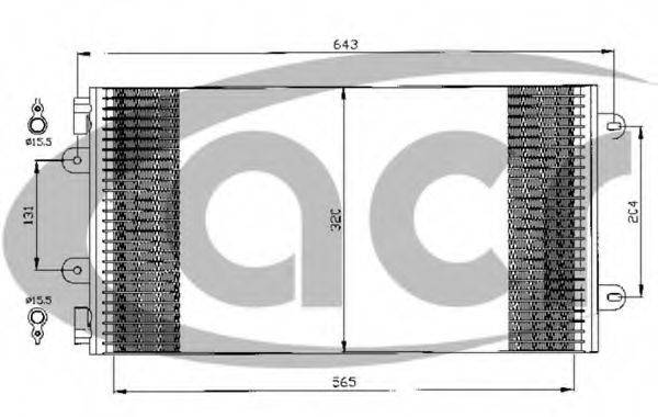 ACR 300489 Конденсатор, кондиціонер